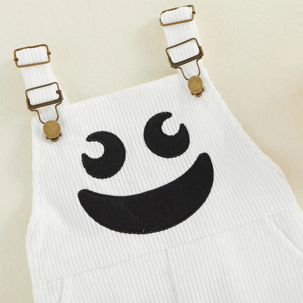 Cute Halloween Baby Overalls with Pocket Design for Cozy Toddler Fall Outfits
