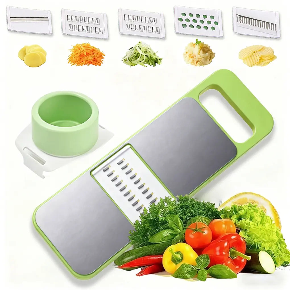 Multi-Function Vegetable Slicer with Adjustable Blades for Fast Kitchen Prep