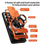 Military-Grade Rotating Ring Case for Samsung Galaxy S25/24/23/22/21 Ultra