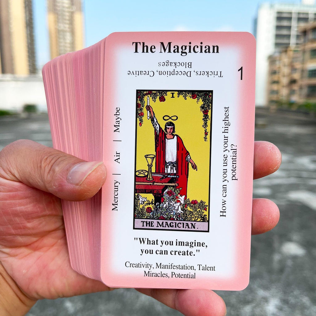 Classic Tarot Card Deck with Meanings for Beginners Divination and Learning