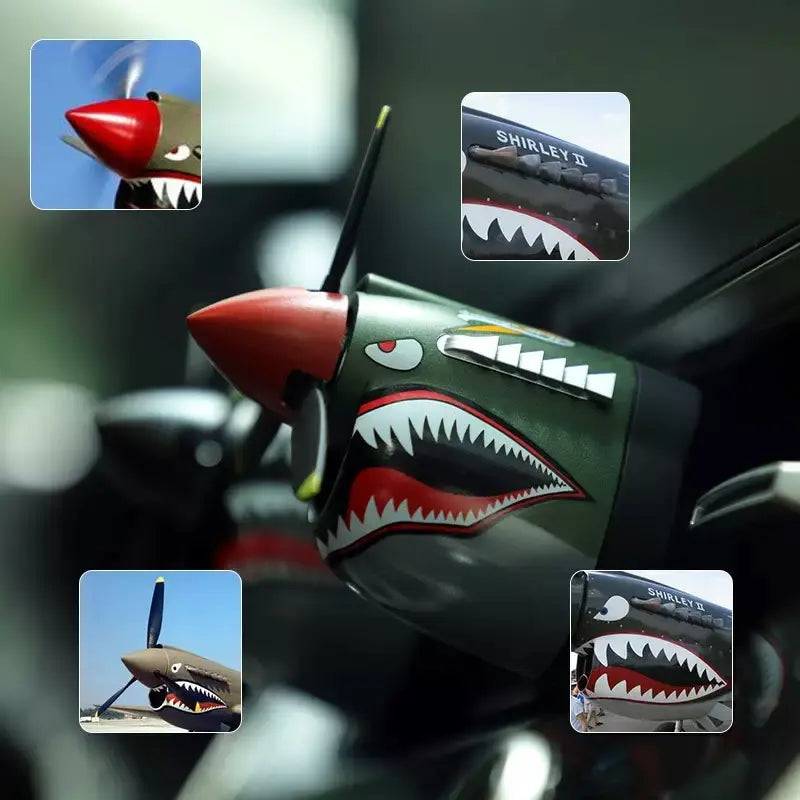 P-40 Warhawk Plane Car Air Freshener | Vintage Fighter Jet Vent Clip for Men