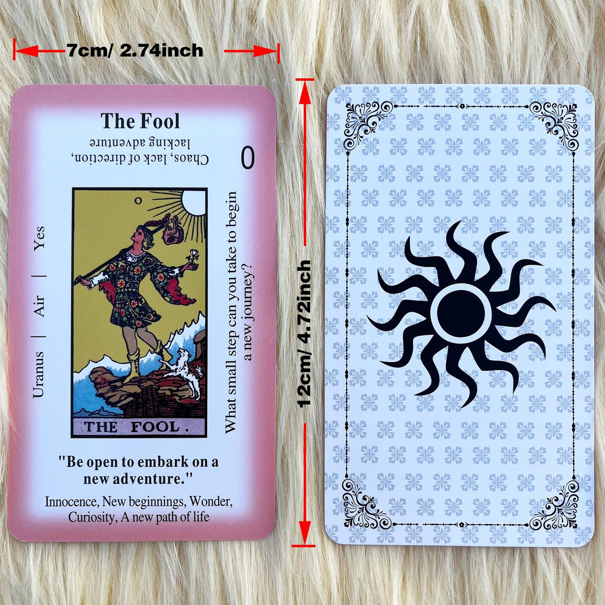Classic Tarot Card Deck with Meanings for Beginners Divination and Learning