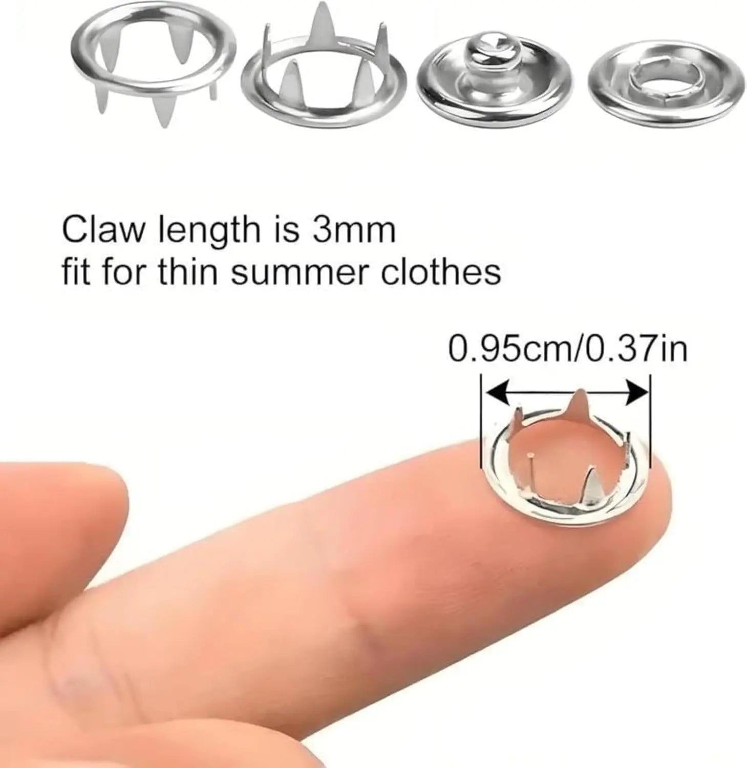 Snap Buttons and Pliers Kit for DIY Clothing Sewing Crafts