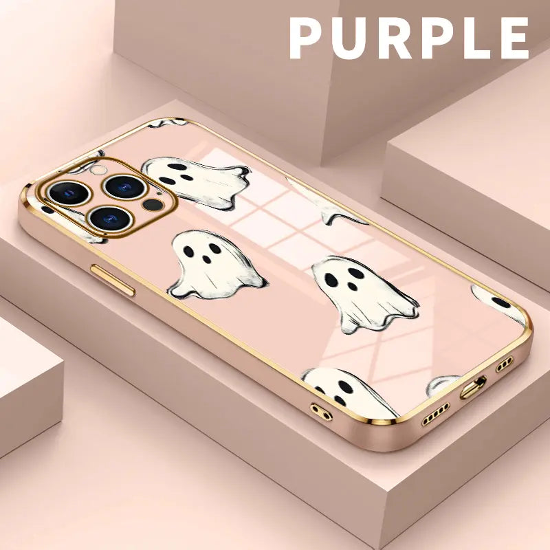 Ghost Pattern Shockproof Phone Case for Halloween Style and Everyday Protection