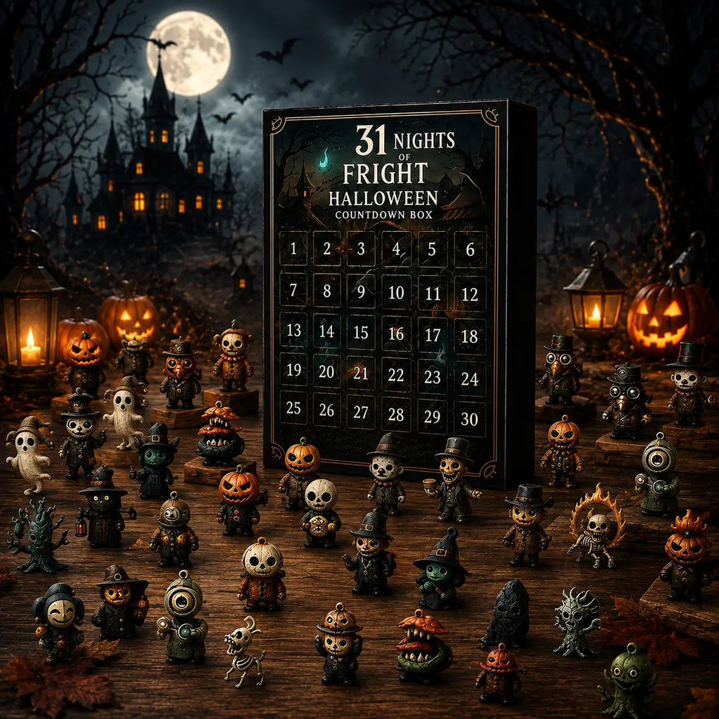 Halloween Countdown Advent Calendar Blind Bag Figurine Set for Horror Fans