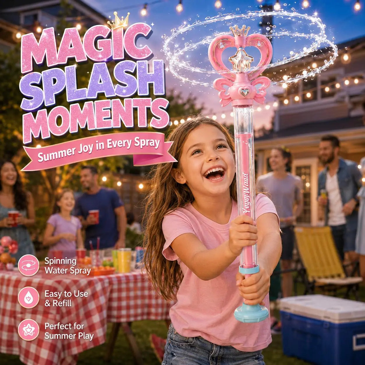 Princess Magic Wand Water Blaster Pool Toy