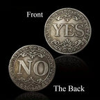 Yes No Decision Coin Double Sided Choice Maker Gift for Friends Family and Daily Fun