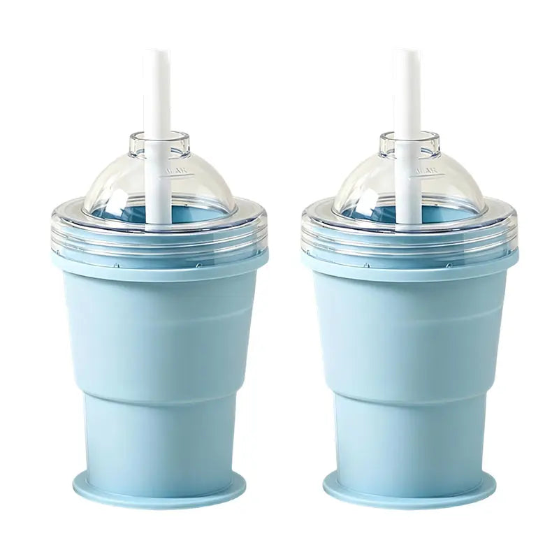 Folding Silicone Ice Hockey Cup & Spherical Ice Cube Mold