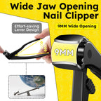 Metal Toenail Clippers for Adults, Long-Handled Curved Head with Catcher, Ultra-Sharp Heavy-Duty for Thick Nails
