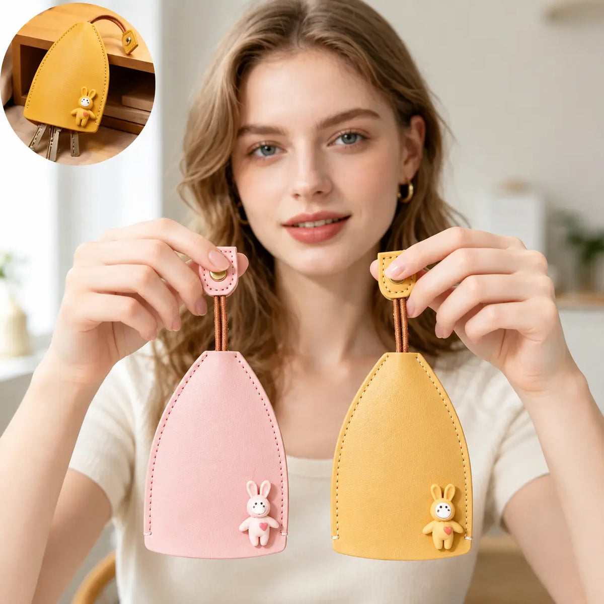 Cute Cartoon Pull Out Key Case for Scratch Protection and Everyday Carry
