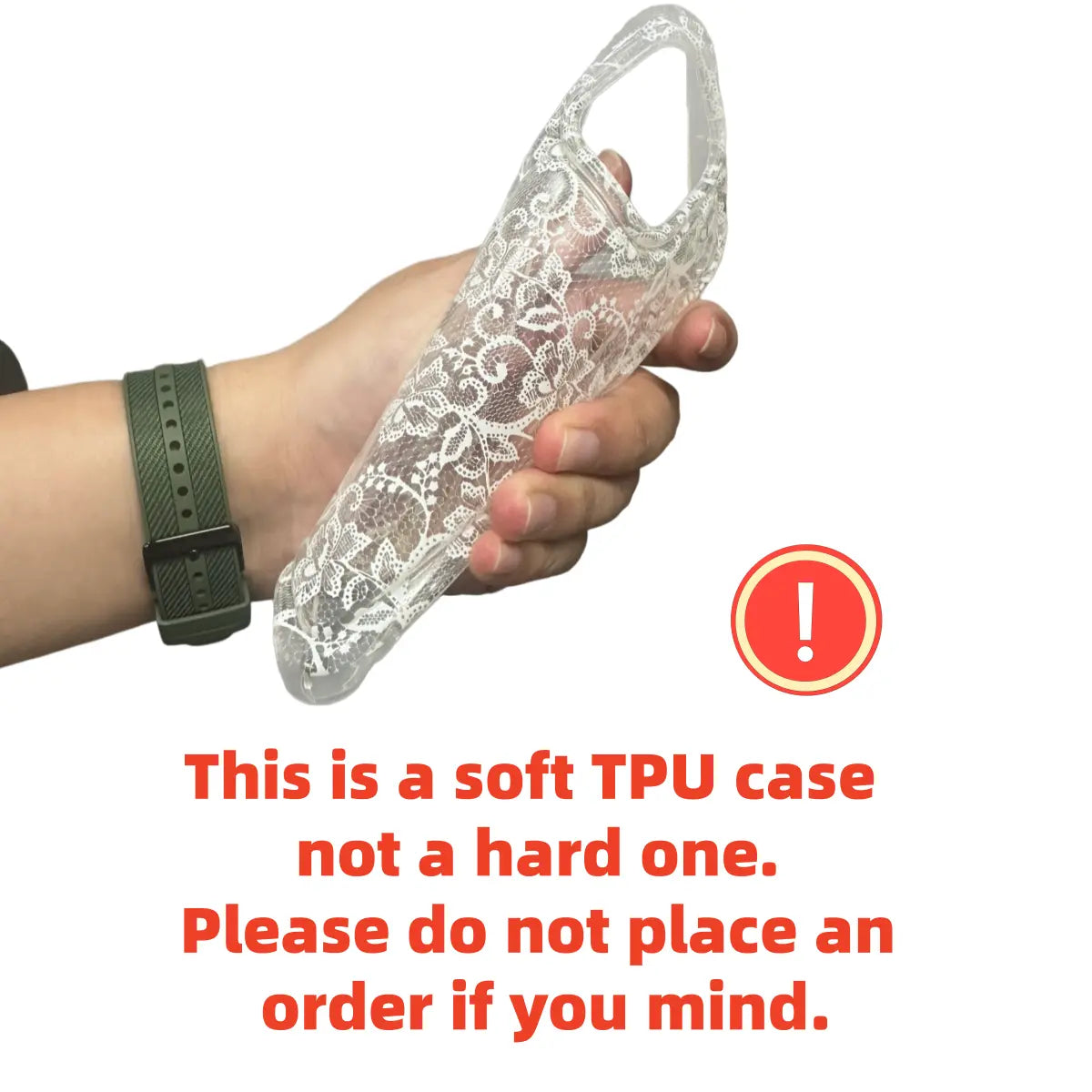 Romantic Lace Pattern Phone Case with Air Cushion Protection for Elegant Everyday Style
