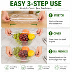 Disposable Stretch Food Covers for Easy Leftover Storage and Everyday Kitchen Prep
