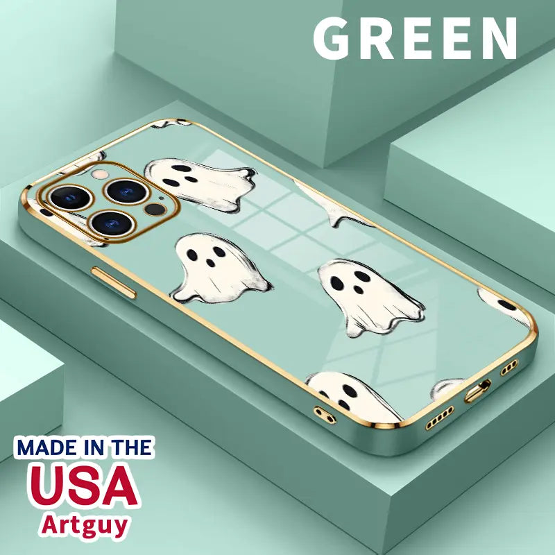 Ghost Pattern Shockproof Phone Case for Halloween Style and Everyday Protection