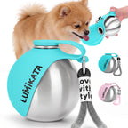 Portable 2-in-1 Dog Water Bottle with Foldable Bowl for Outdoor Walks