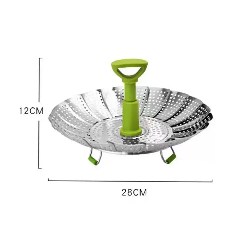 Expandable Stainless Steel Vegetable Steamer Basket for Healthy Cooking and Easy Kitchen Prep
