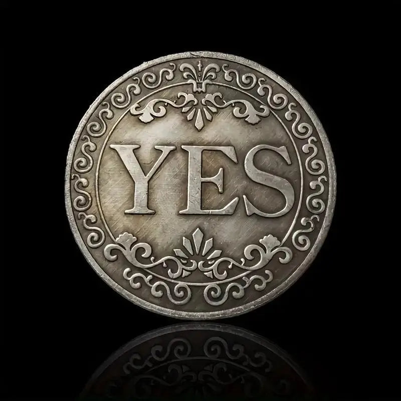 Yes No Decision Coin Double Sided Choice Maker Gift for Friends Family and Daily Fun