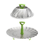 Expandable Stainless Steel Vegetable Steamer Basket for Healthy Cooking and Easy Kitchen Prep