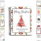 Personalized Christmas Gift Card Booklet for Family Holiday Surprises and Keepsake Giving