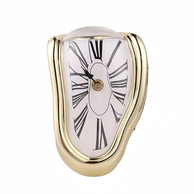 Surreal Melting Wall Clock with Distorted Roman Numerals for Unique Home Decor
