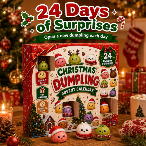 Christmas Dumpling Squishy Advent Calendar 24-Day Holiday Countdown Toy Gift for Kids