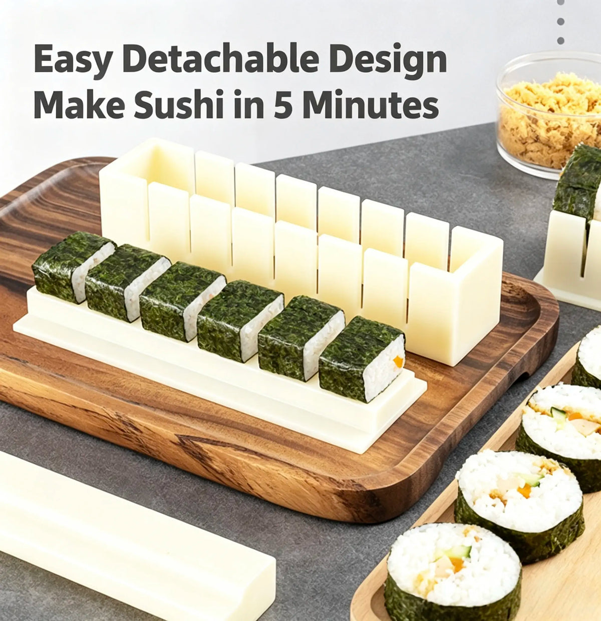DIY Sushi Maker Mold Set for Easy Homemade Rice Roll Preparation
