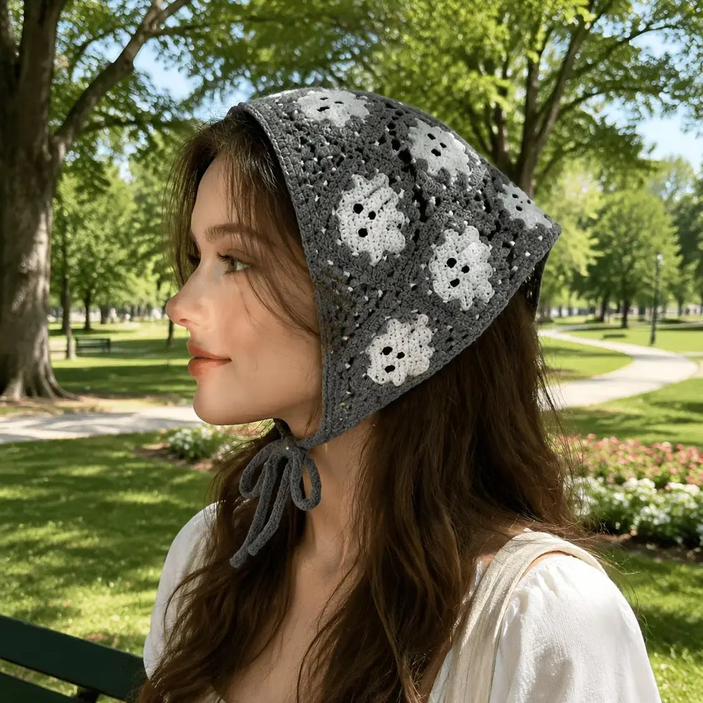 Halloween Triangle Bandana Hair Scarf Set for Spooky Boho Party Style