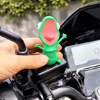 Funny Gecko Spring Motorcycle Ornament, Wiggly Lizard Decoration, Novelty Gift for Motorcycle Riders