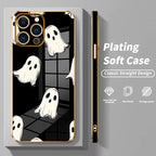 Ghost Pattern Shockproof Phone Case for Halloween Style and Everyday Protection
