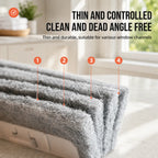 Window Track Cleaner Kit with Scraper and Replacement Pads for Deep Gap Cleaning