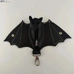 Bat Shaped Gothic Mini Wallet Bag for Halloween Festival Outfits