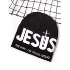 Christian Jesus Faith Knit Beanie for Winter Streetwear and Cold Weather Outfits