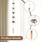 Metal Pagoda Wind Chimes for Outside - Copper Feng Shui Wind Bell for Home Yard Outdoor Decoration,Memorial windchimes Gifts,Garden Hanging Decor,Japanese Handmade