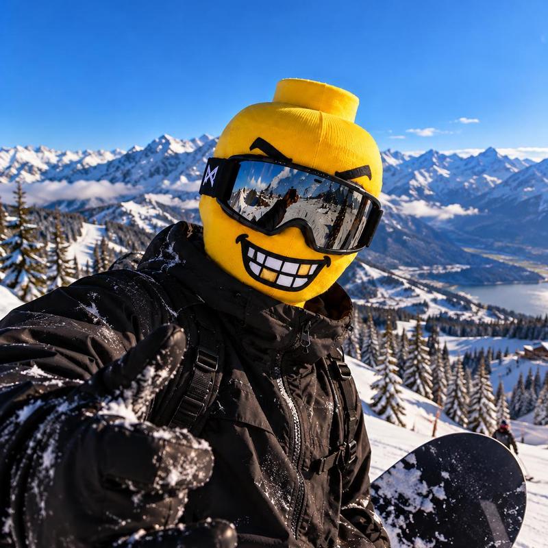 Funny Cartoon Ski Mask Balaclava for Snowboarding Winter Cosplay and Gag Gifts