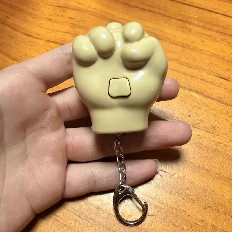 Funny Retractable Middle Finger Keychain Set with Phone Stand and Lanyard