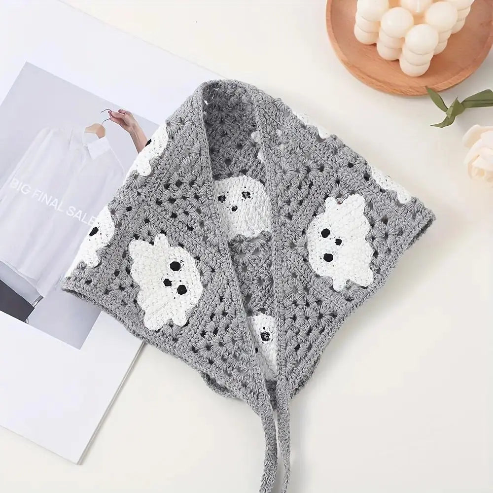 Halloween Triangle Bandana Hair Scarf Set for Spooky Boho Party Style