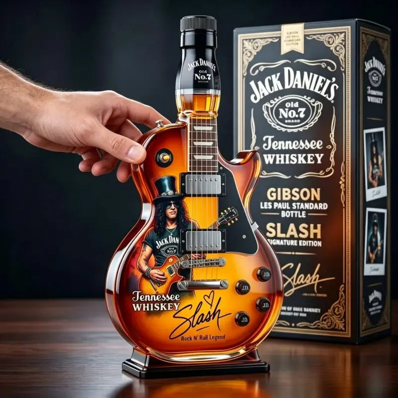 Rock Guitar Whiskey Decanter Gift for Music Lovers and Home Bars