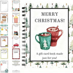 Personalized Christmas Gift Card Booklet for Family Holiday Surprises and Keepsake Giving