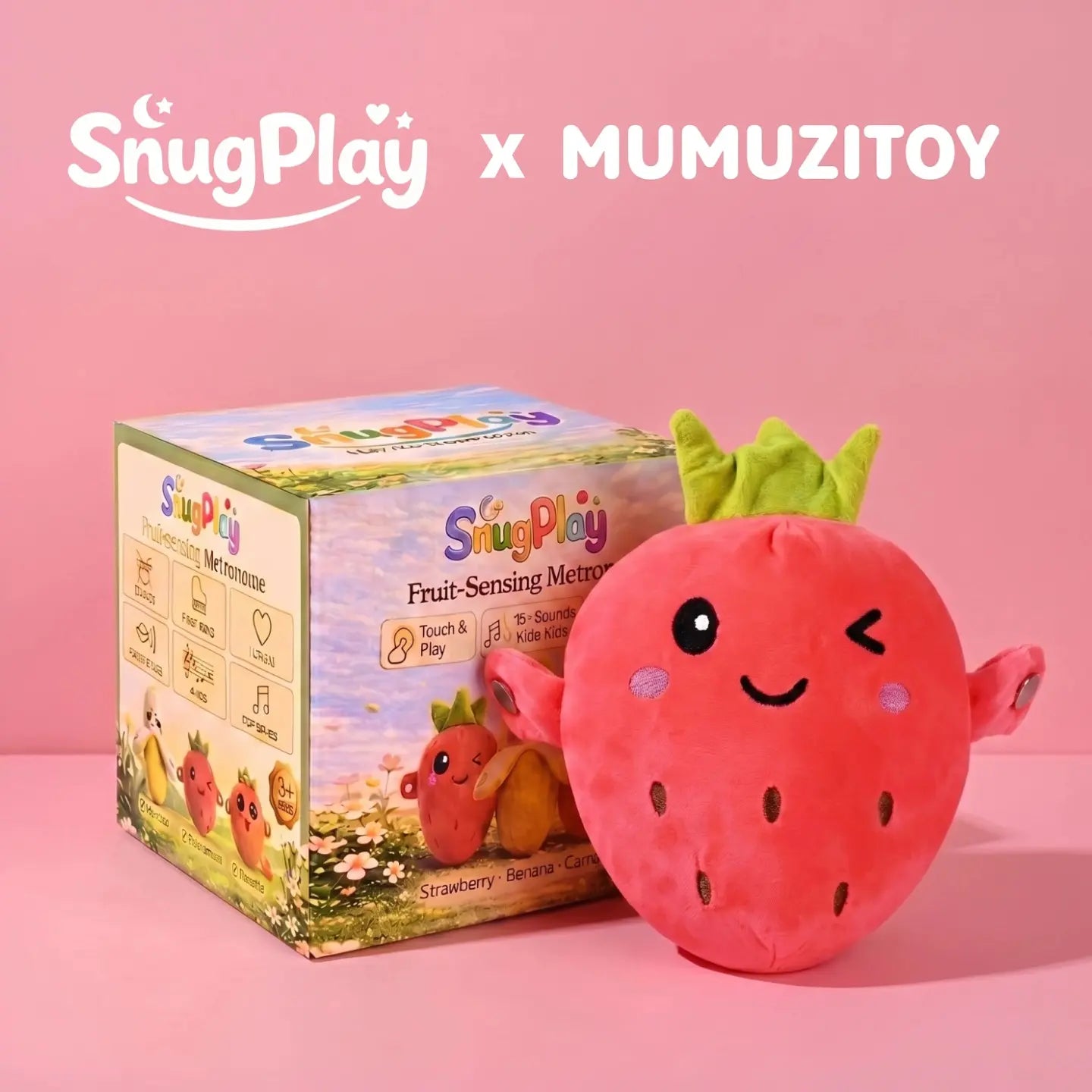 Interactive Music Plush Toy Set: Banana Strawberry Carrot Prank Gift for Kids Adults