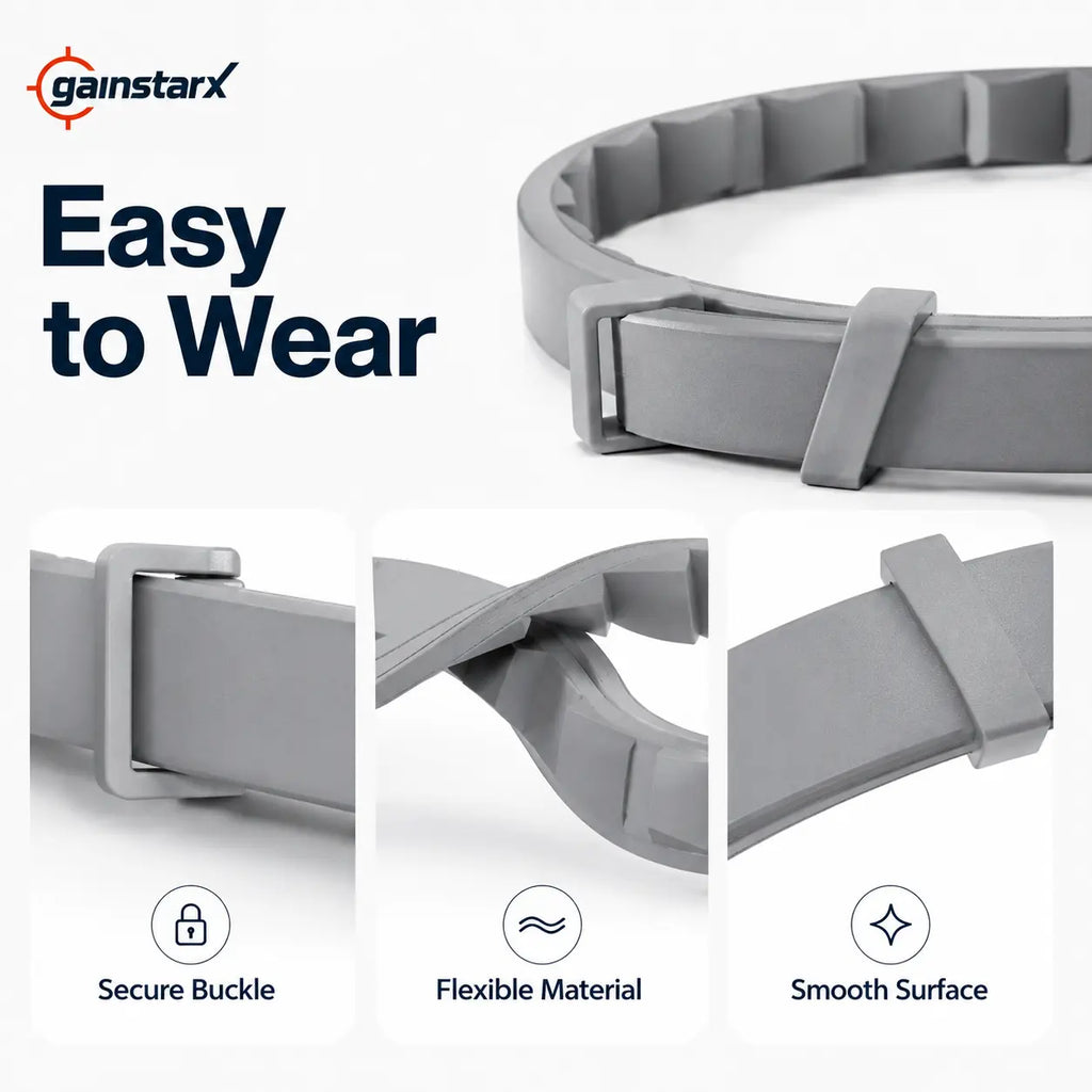 Gainstarx Adjustable Fresh Scent Dog Collar – Comfortable Lightweight Pet Collar for Large Dogs (Over 18 lbs)