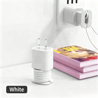 2-in-1 Charger Cord Protector with Cable Wrap for Organized Everyday Charging Setup