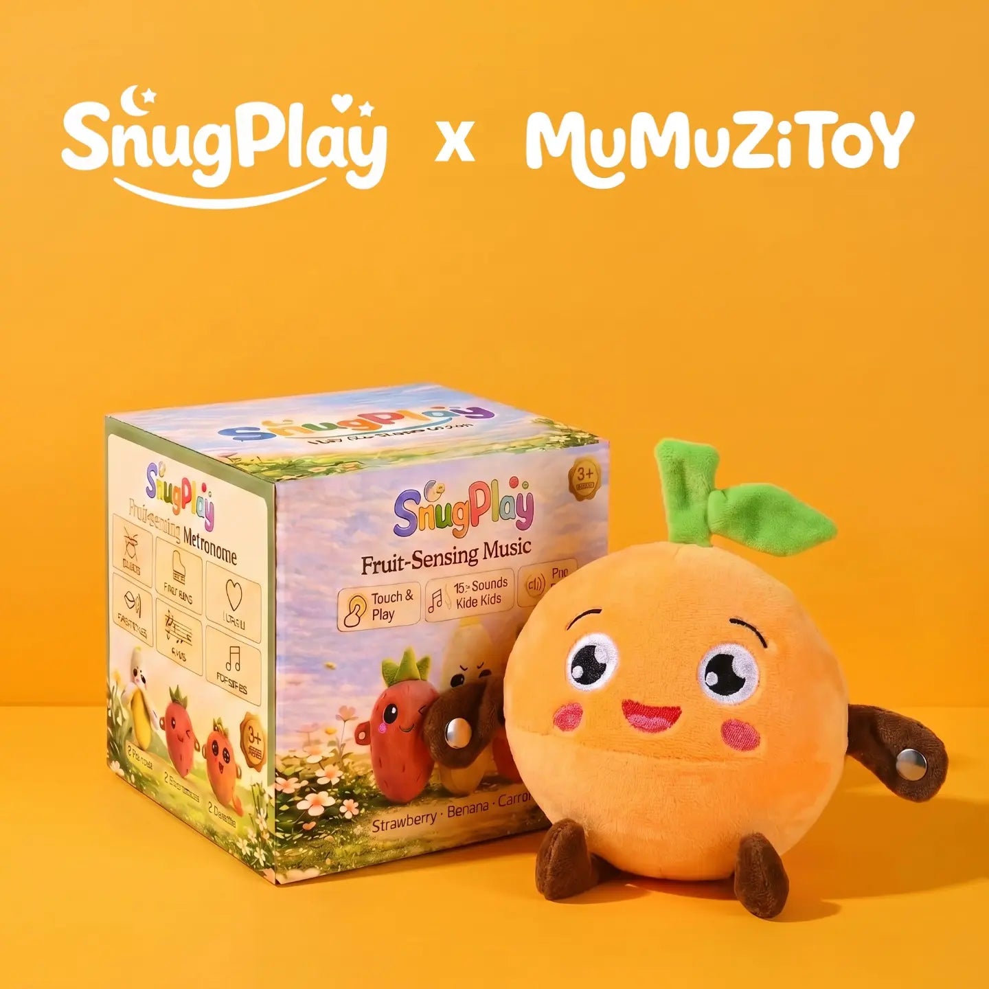 Interactive Music Plush Toy Set: Banana Strawberry Carrot Prank Gift for Kids Adults
