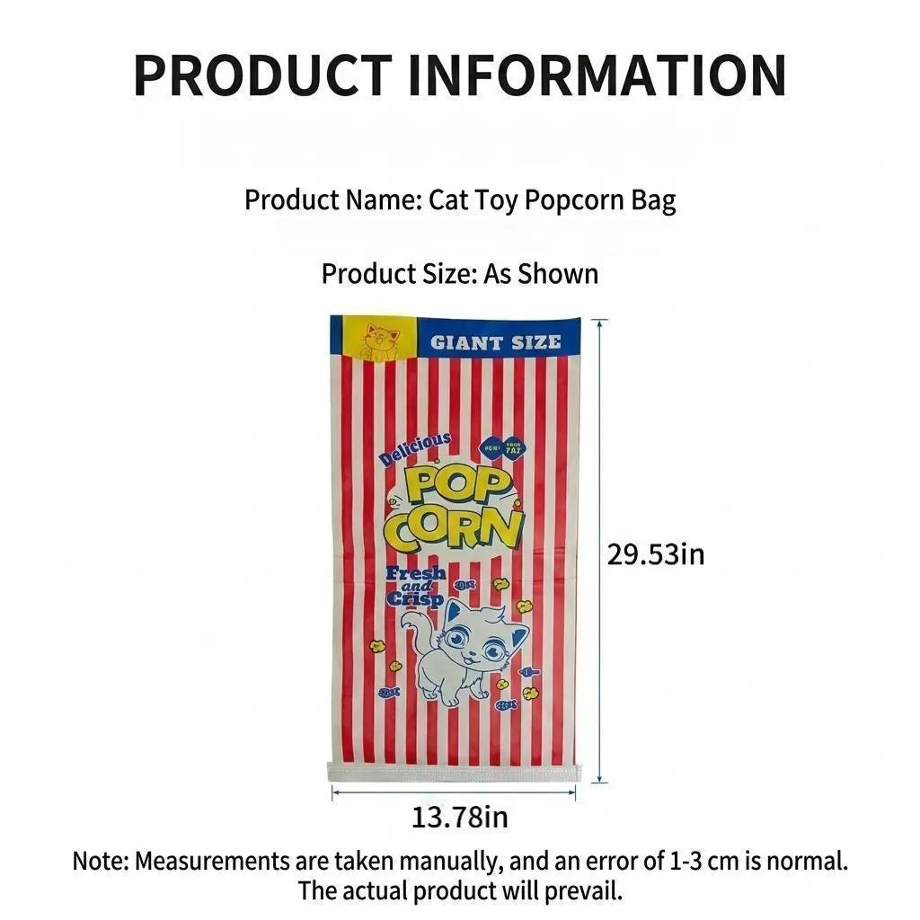 Crinkle Cat Hideout Bag for Indoor Play Tunnel and Cozy Pet Bed