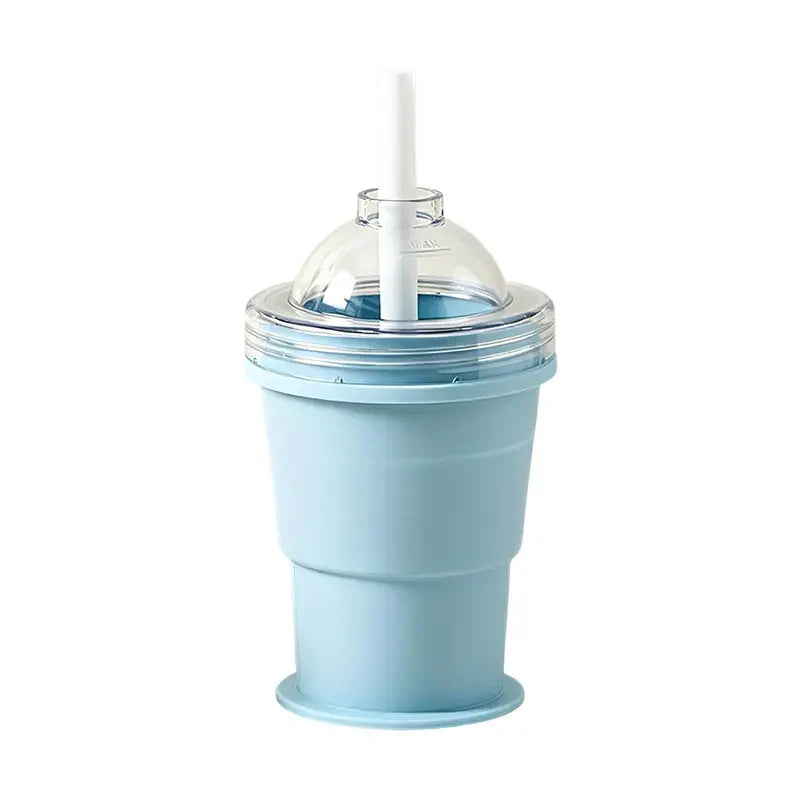 Folding Silicone Ice Hockey Cup & Spherical Ice Cube Mold