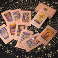 Beginner Friendly Waterproof Tarot Card Deck Set with Guide Book for Daily Readings