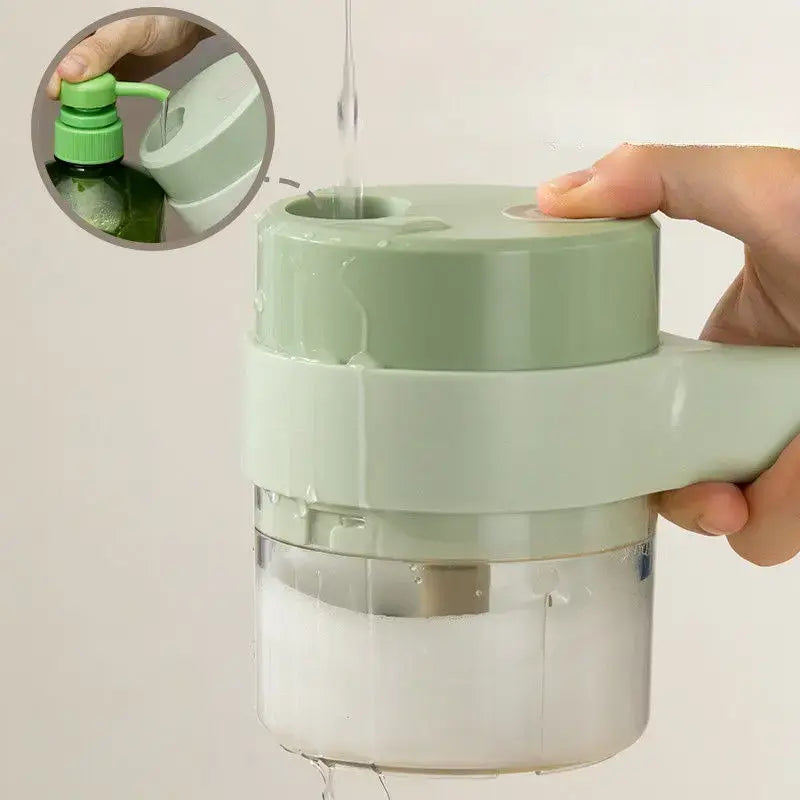 4-in-1 Electric Food Chopper Portable Kitchen Prep Tool for Quick Meal Preparation