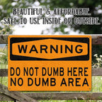 Funny Warning Metal Sign for Office Garage Wall Art and Gag Gift Decor