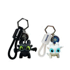Glow In Dark Mini Dragon Keychain with Moving Wings for Bag Charms