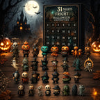 Halloween Countdown Advent Calendar Blind Bag Figurine Set for Horror Fans