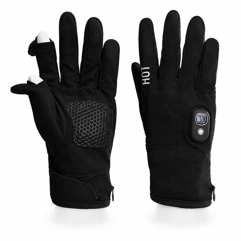 Rechargeable Heated Gloves with Touchscreen Fingertips for Cycling and Cold Weather