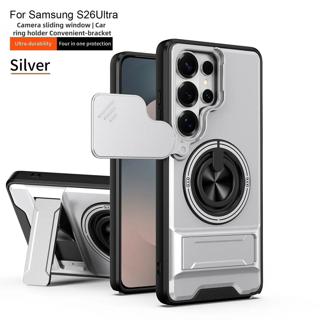 Military-Grade Rotating Ring Case for Samsung Galaxy S25/24/23/22/21 Ultra